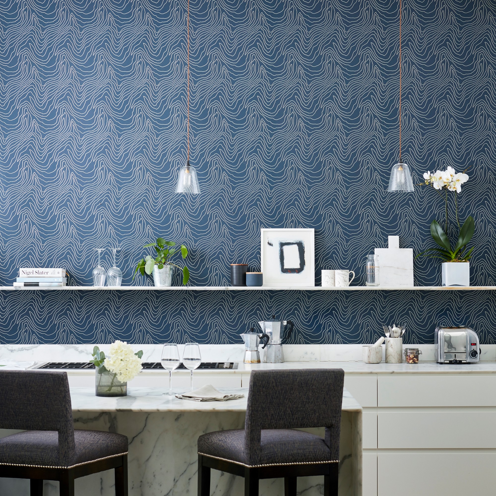 Formation Wallpaper 111591 By Harlequin In Moonlight Blue